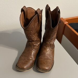 Rolda Kids size 13- Brown Leather Cowboy Boots